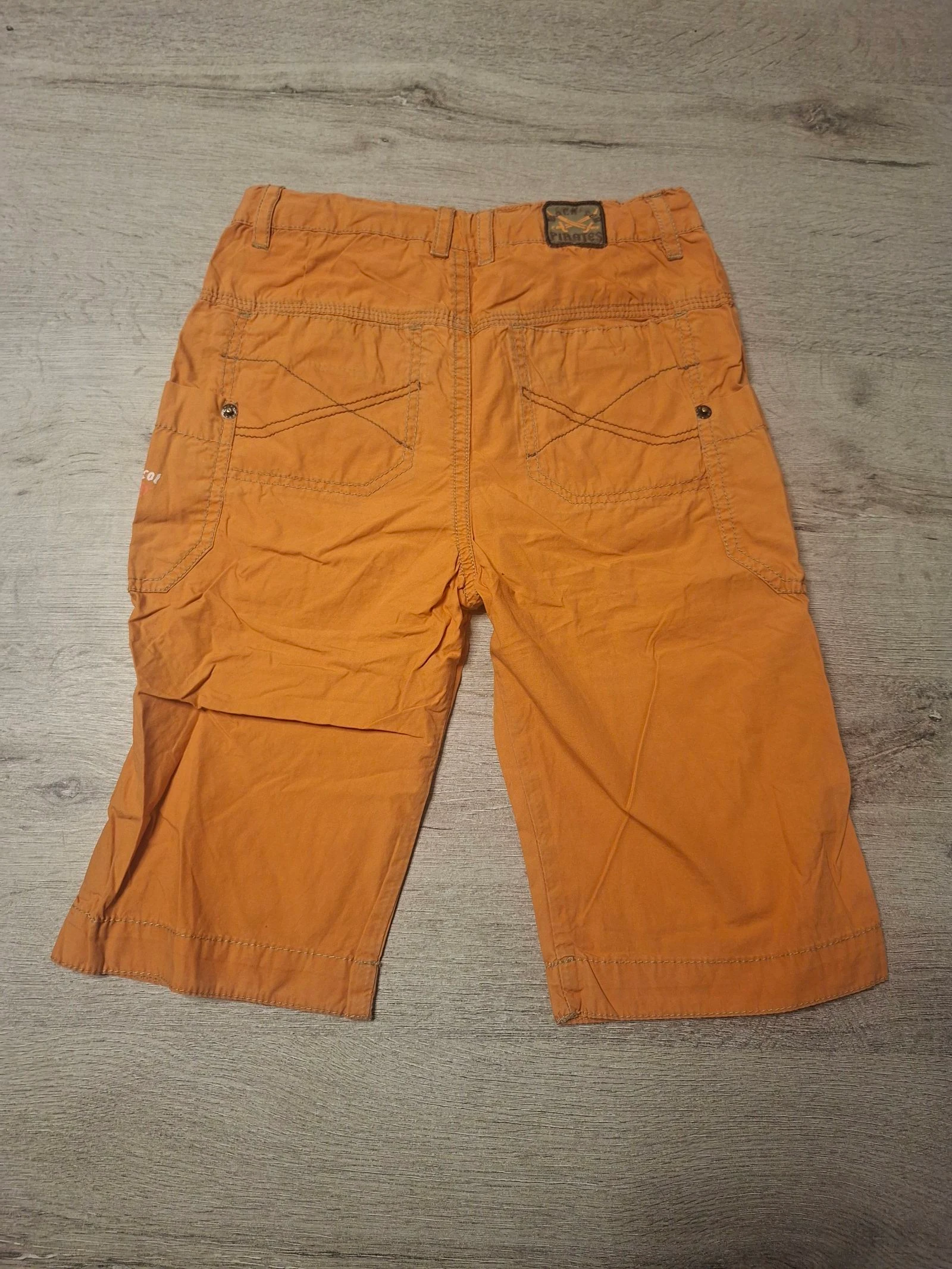 🌷F4-09🌷Pantacourt cargo garçón TISSAIA – Talla 8 años – Color camello/naranja – Resistente y de moda🌷 – photo 4
